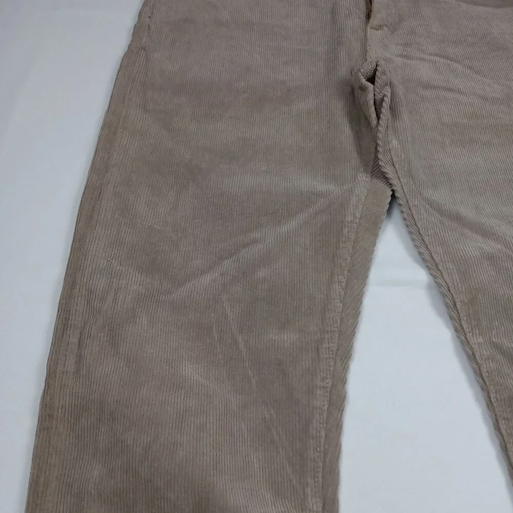 KATO Hiroshi Kato Mens 34 The Pen Slim Fit Corduroy 5 Pocket Pants Light Gray...